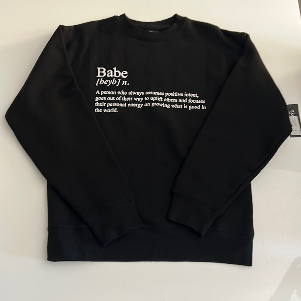 BTL “BABE DEFINITION”Crew sweatshirt NWT size XL/XXL - Picture 2 of 8